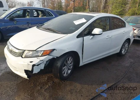 2012 Honda Civic Ex-L from USA, damaged, VIN 2HGFB2F97CH554675